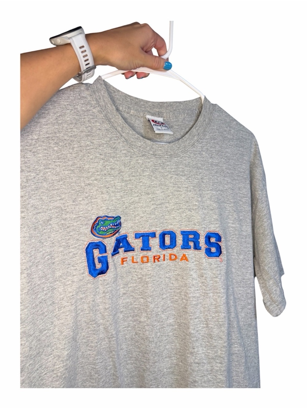 Embroidered Florida Gators Short Sleeve Tee - Gray - Picture 5 of 5
